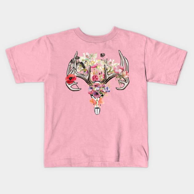 Desert Skull Kids T-Shirt by LanaBanana